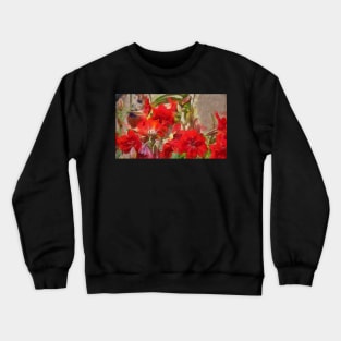 Red Lilies Crewneck Sweatshirt